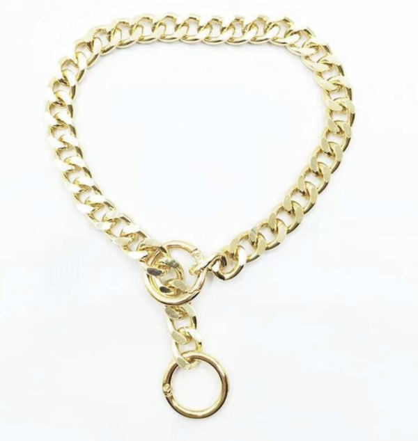 COLLAR DE AHOGO MARTILLADA DORADA 50CM - Image 2